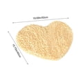 thumbnail image 3 of Leodye 1PCS Heart-shaped Absorbent Non-slip Doormat Romantic Durable Home Decor Bathroom Entrance Wedding Ceremony Floor Mat -19.69x15.75in, 3 of 6