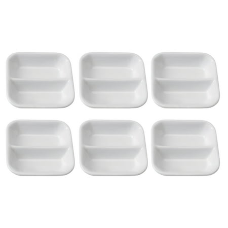 

NUOLUX Durable Pure White Ceramic Small Dishes Are Commercial Flavored Dishes (White)