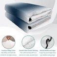 thumbnail image 4 of Twin Quilt Set 68''x86'', Gray Navy Blue Lightweight Summer Bedspread Coverlet Set with 2 Pillow Shams, Modern Gradient Geometric Breathable All Season Quilt Bedding for Dorm/Bedroom, 4 of 9