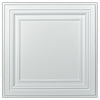 Art3d 2 ft.x 2 ft.Glue-up or Lay in Ceiling Tile PVC 3D Square Style in White(12-Pack)