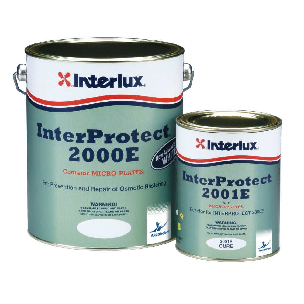 Gray Epoxy Primer w Microplates Interlux Interprotect 2000E 1 gal 