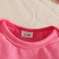 thumbnail image 4 of CAICJ98 Baby Girl Clothes Fall Winter Outfit Long Sleeve Ruffle Romper Plaid Skirt Bow Headband 3 Pcs Set (Hot Pink,12-18 Months), 4 of 8
