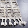 thumbnail image 3 of SAFAVIEH Marrakesh Ellery Geometric Polyester Area Rug, Ivory/Dark Grey, 9' x 12', 3 of 8