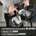 thumbnail image 2 of MAXXT 5inch Cordless Band Saw,Brushless Power Band Saw 20V MAX Cutting Capacity 6 Speeds Adjustable（Battery & Charger Included）, 2 of 7