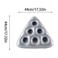 thumbnail image 3 of Inflatable Pool Cup Holder Float for 6 Drinks Wearable Hat Summer Floating Beverage Caddy, 3 of 7