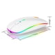 thumbnail image 4 of Ratón inalámbrico LED delgado portátil G Ratón ergonómico USB recargable RGB para PC Ratones silenciosos para ordenador portátil 800 1200 1600 DPI - Blanco Soledad Ratón inalambrico, 4 of 8