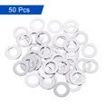 thumbnail image 3 of Uxcell M6 304 Acier Inoxydable Rondelles Plates, 50 Pcs 6x10x0.2mm Intercalaires Plates Ultra Fines, 3 of 7