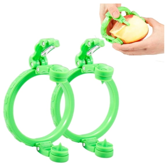 2PCS Handheld Peeler For Apples Pear,Peeling Machine for Fruits Tool,New Fruit Peeler,Foldable Manual Rotating Apples Pear Peeler for Kiwis,Peaches,Onions,Vegetables