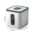 thumbnail image 3 of CASAFUN Protection Against Tides Sealed Rice Bucket,7Kg Rice Dispenser with measuring cup, Jar Press Open Lid Design High Temperature Resistants, Kitchen and Pantry Store for Cereal Dry Food, 3 of 8
