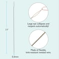thumbnail image 3 of The Beadsmith Basic Elements Collapsible Eye Needles – 2.5 Inch Long – Flexible Twisted Wire – Large Eye, Easy to Thread – 4 Fine Needles, 3 of 7