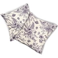 thumbnail image 5 of Purple Cream Flowers Pillow Covers 20x20 Inch 2 Packs Morden Purple Floral Throw Pillow Cover Spring/Summer Chinoiserie Decorative Cushion Cover for Patio Furniture Sofa Bedroom Indoor/Outdoor Party, 5 of 7