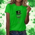 thumbnail image 3 of Camisas de Manga Corta para Mujeres Moda Casual Mujeres Camisa de Impresión Casual Cuello Redondo Pullover Tee Blusas de Manga Corta Casuales para Mujeres, 3 of 5