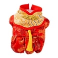 thumbnail image 3 of Disfraz de perro de año Nuevo para perros traje Tang vestido ropa para mascotas abrigo de invierno cálido para mascotas Cheongsam Qipao para perros pe, 3 of 7