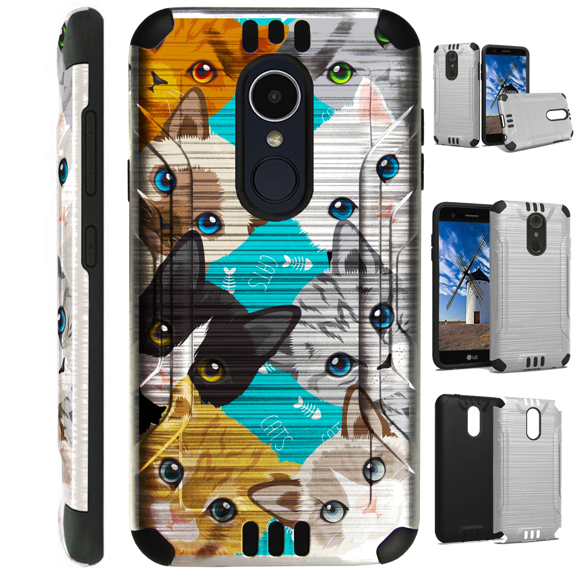 Brushed Metal Texture Hybrid Silver Guard Phone Case Kenya Ubuy