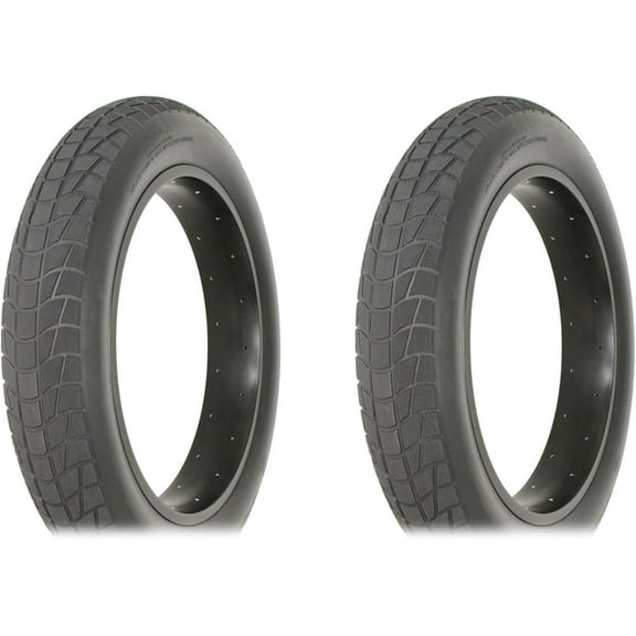 Two bikeTire 20 x 4.00 Black/Black Side Wall R-5702.