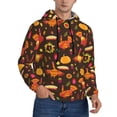 thumbnail image 2 of Naloa Thanksgiving Turkey Men's Casual Hooded Collar Drawstring Hoodies Pullover Sweatshirts Casual Long Sleeve Shirts-XX-Large, 2 of 7