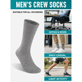 thumbnail image 2 of LITERRA 30 Pairs Mens Crew Socks Lightweight Long Socks Athletic Breathable Socks for Men, 2 of 7