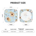 thumbnail image 6 of Gaeub Cute Gnome Bee Collects Honey Square Chair Seat Covers, Stretch Fitted Printed Chair Seat Cushion Cover for Kitchen, Office - One Size, 6 of 9