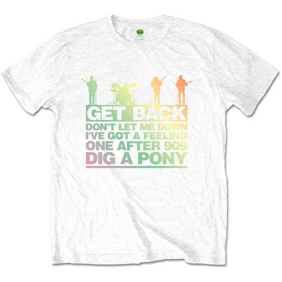 The Beatles Unisex T-Shirt Get Back Gradient
