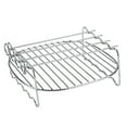 thumbnail image 3 of DeWin Support de friteuse à air en Acier Inoxydable, Plateau de Cuisson pour brochettes à Double Couche de Support de Barbecue de Remplacement pour friteuse à air, 3 of 8