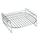 thumbnail image 5 of Estante para Barbacoa de Acero inoxidable de Doble Capa Brochetas Sin Piel Banja para Hornear Freidora de Aire Hino Asador para Barbacoa Al Aire Libre, 5 of 7