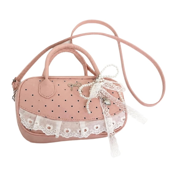 amagogo Versatile women's shoulder bag, ideal for travel, outdoor activities, spring Pink