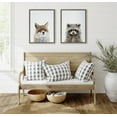 thumbnail image 6 of Kate and Laurel Sylvie Raccoon Color Framed Canvas Wall Art by Simon Te of Tai Prints, 18x24 Gray, Minimalistic Animal Art Wall Décor, 6 of 6