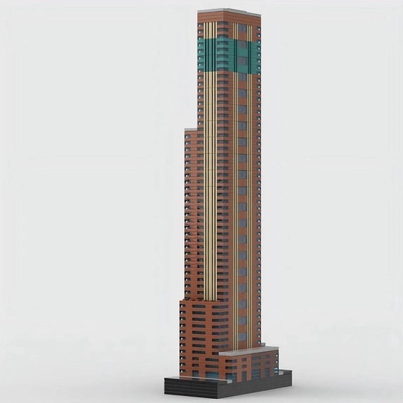 MOC-49116 Carnegie Hall Tower Modular Building Blocks Set NYC Manhattan Landmark MOC Bricks Toys 1650 Model Gift 1786pcs