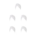 thumbnail image 3 of Qarigey Turbante Nudo de punto Interior Hijab Cubierta Gorro Moda Sombreros Pérdida Bonnet Decoración Ropa diaria para mujeres Blanco Type2 NO2, 3 of 6