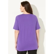 Catherines Women's Plus Size Suprema Pintuck Tee