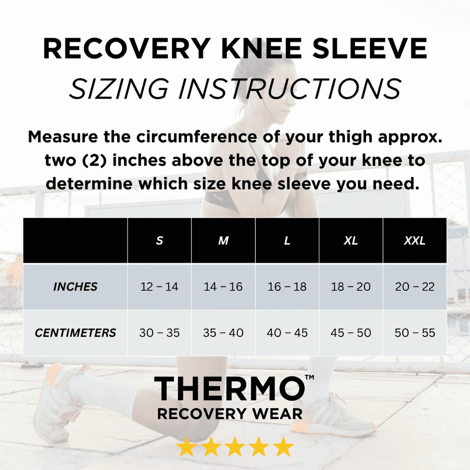THERMO™ Circulation Knee Sleeve, Compression Lite, Natural Semiconductor Infrared Healing Knee Brace, Superior to Compression, Classic Style w/Single Support Stay, Large