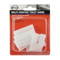 thumbnail image 4 of Danco 6-Pack White Rectangle Toilet Plastic Shim Wedges, 1.94" Length x 1.15" Width (88523), 4 of 11