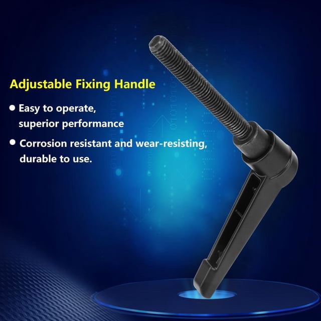 Noref Male Thread Clamp Handle, 4PCS Metal Machine Knobs Adjustable Fixing Handle M8 Male Thread, Adjustable Fixing Handle