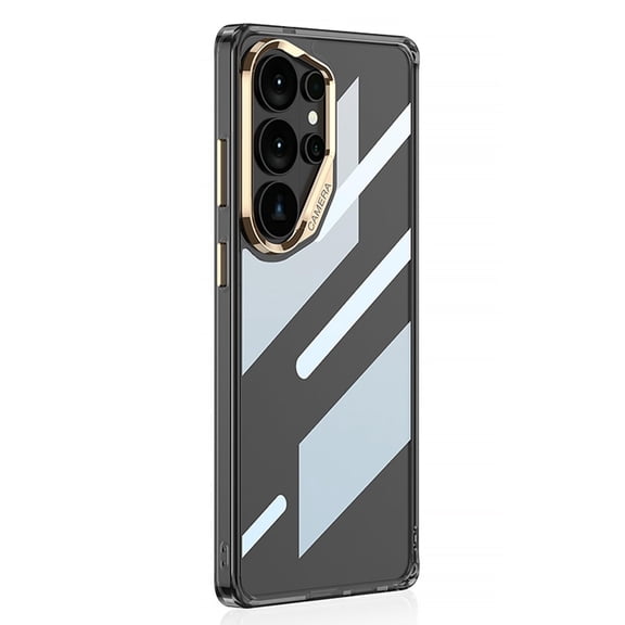 Case for Samsung Galaxy S26 Ultra, Slim Thin HD Clear Anti-Yellowing Phone Case Metal Frame Cover