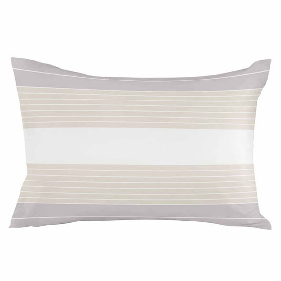 Outdoor Waterproof Throw Pillow Covers Set of 2 Cream Striped Decorative Pillowcases Lumbar Outdoor Pillows Cushion Case 20x12 Inch Ombre Stripes Patio Pillows for Couch Sofa Bed Garden