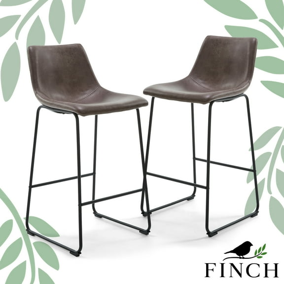 Finch Jackson Bar Stool Set of 2 Brown