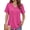 Rose, variant on Deep V Neck Womens Tops Curved Hem Shirts for Women Fashion Trendy Blouses Casual Loose Fit Tees Tops