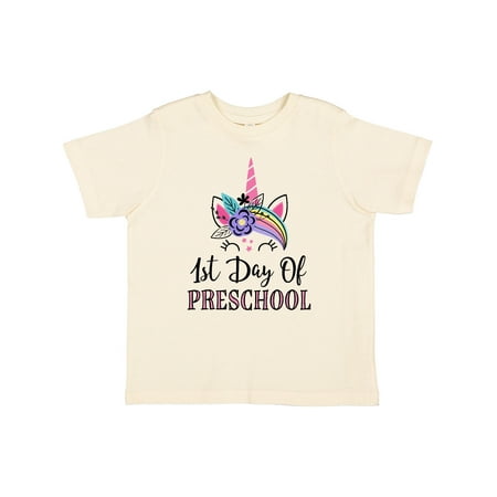 

Inktastic 1st Day of Preschool Unicorn Back to School Gift Toddler Toddler Girl T-Shirt