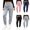 Gray, variant on PADFRYBK Sports Sweatpants For Children Solid Color Elastic Waist Joggers With Side Pockets Wide-Leg Sports Sweatpants Long Pants 1-14 Years