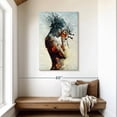 thumbnail image 2 of Elephant Stock Deliberation I Wall Art - Vertical Canvas Wall Art - Living Room Wall Decor - People Canvas - Blue And Gray Decor By Mario Nevado - 30" x 45", 2 of 4