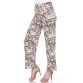 thumbnail image 3 of White Mark Women's Floral Paisley Palazzo Pants, 3 of 6