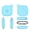 Luminous Ice Blue, variant on Silicone Case for Tile by Life360 Mate 2024,Soft Scratch Resistant Case Holder with Durable Keyring for Tile Tracker Accessories,Protective Case for Pet Tracking, Bags, Kids, Keys, Luggage