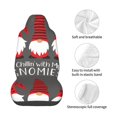 thumbnail image 4 of Wukai Chillin with My Gonme Full Set Car Seat Covers with Soft Padding Universal Auto Front Seats Protector and Cushion Mat, 4 of 5