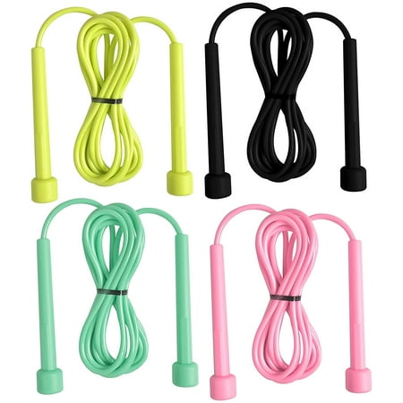 Colorful Kids Jump Ropes HUACA 4 Colored Adjustable Jump Ropes for Kids, Boys & Girls - Fitness ...