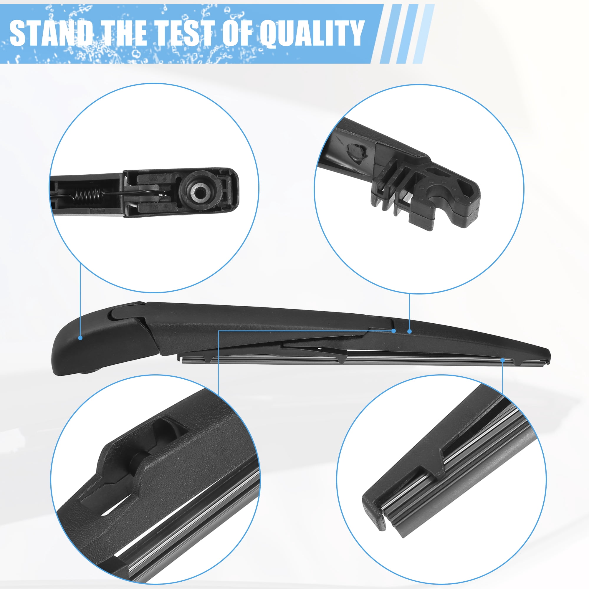 Unique Bargains Rear Wiper Set for Jeep Compass 2017-2022 and for Toyota RAV4 2012-2018
