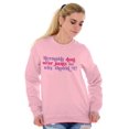 thumbnail image 5 of Mermaids Don't Wear Pants Funny Beach Women Crewneck Sweatshirt Brisco Brands 4X, 5 of 6