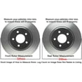 thumbnail image 3 of Detroit Axle - Brake Rotors for Ford Explorer Flex Taurus Lincoln MKS MKT Drilled & Slotted Disc Brake Rotors Front & Rear: 12.80 inch Front & 12.99 inch Rear Rotors, 3 of 7