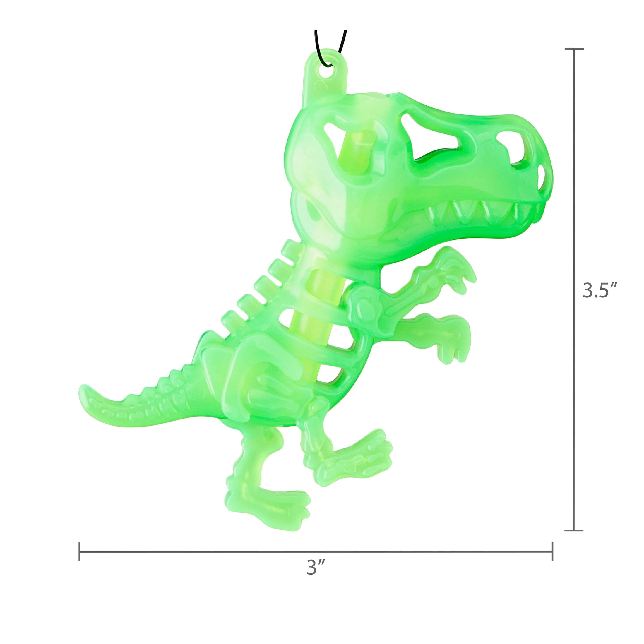 Dinosaur Skeleton Glow Necklace, Green, Halloween by Way To Celebrate