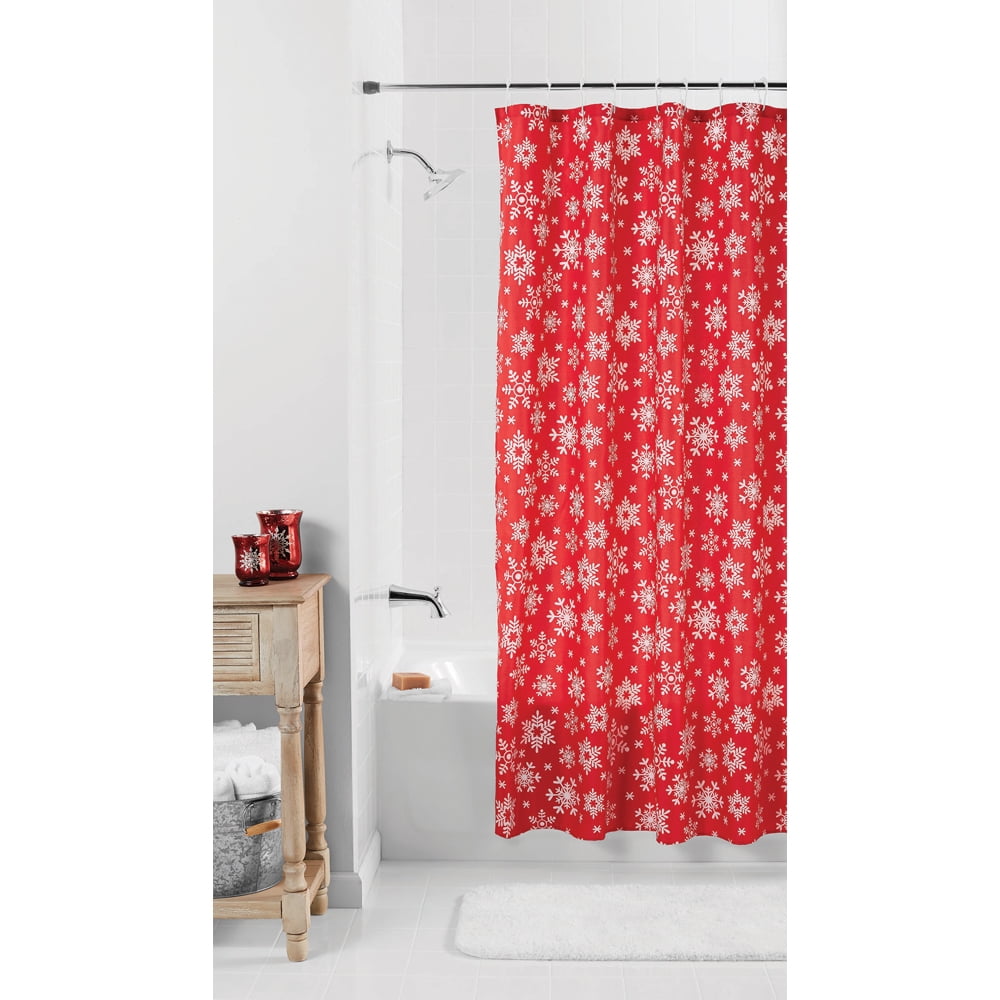 New Christmas holiday Perva Shower Curtain Multiple designs Cat Dog Tree Truck