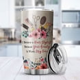 thumbnail image 4 of Athenstics God Says You Are Tumbler Cosmetology Hairstylist Bible Saying Gift For Salon Owner 20oz Stainless Steel Tumblers Flower Girl Present Hairdresser Hairdressing Christian Cups, 4 of 6